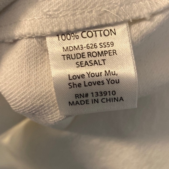 Show Me Your MuMu Trude Romper Seasalt White S New - Picture 14 of 14